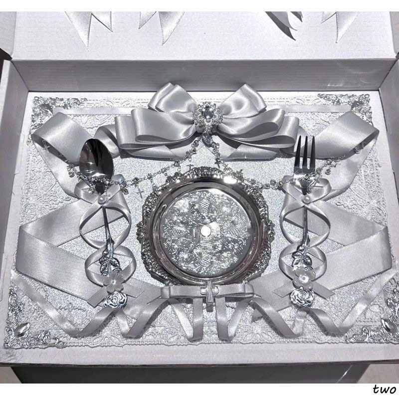 银色双餐盘痛板成品丝带痛包扎板成品吧唧托diy材料装饰物蕾丝,模玩/动漫/周边/娃圈三坑/桌游,谷美,淘宝优惠券,粉丝福利购,淘宝优惠卷