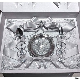 银色双餐盘痛板成品丝带痛包扎板成品吧唧托diy材料装饰物蕾丝