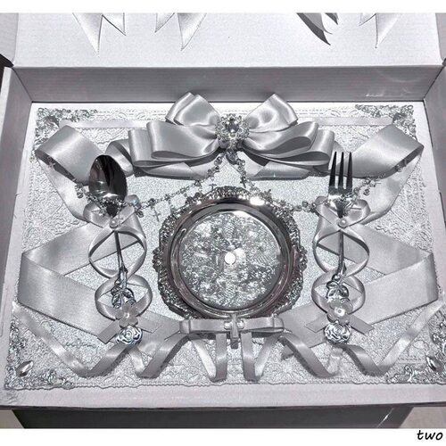 银色双餐盘成品痛板扎板成品DIY
