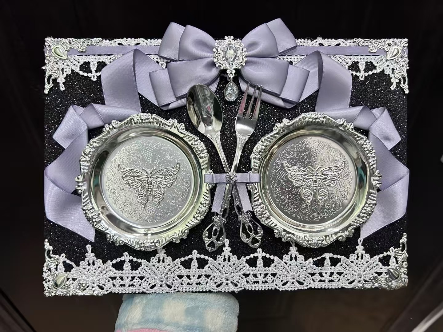 餐盘痛板成品材料diy套装扎板成品代渣装饰丝带背景配件双人痛板,模玩/动漫/周边/娃圈三坑/桌游,谷美,淘宝优惠券,粉丝福利购,淘宝优惠卷