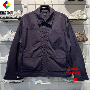安踏防泼水外套男款丝光绒立领夹克单排扣运动上衣外套152617613