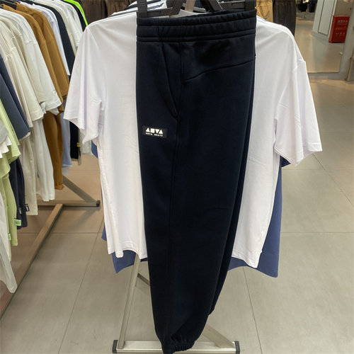 安踏加绒休闲卫裤男2024秋冬新