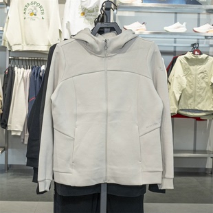 安踏运动外套女2025秋季新款半领连帽开衫运动服上衣 162537715N