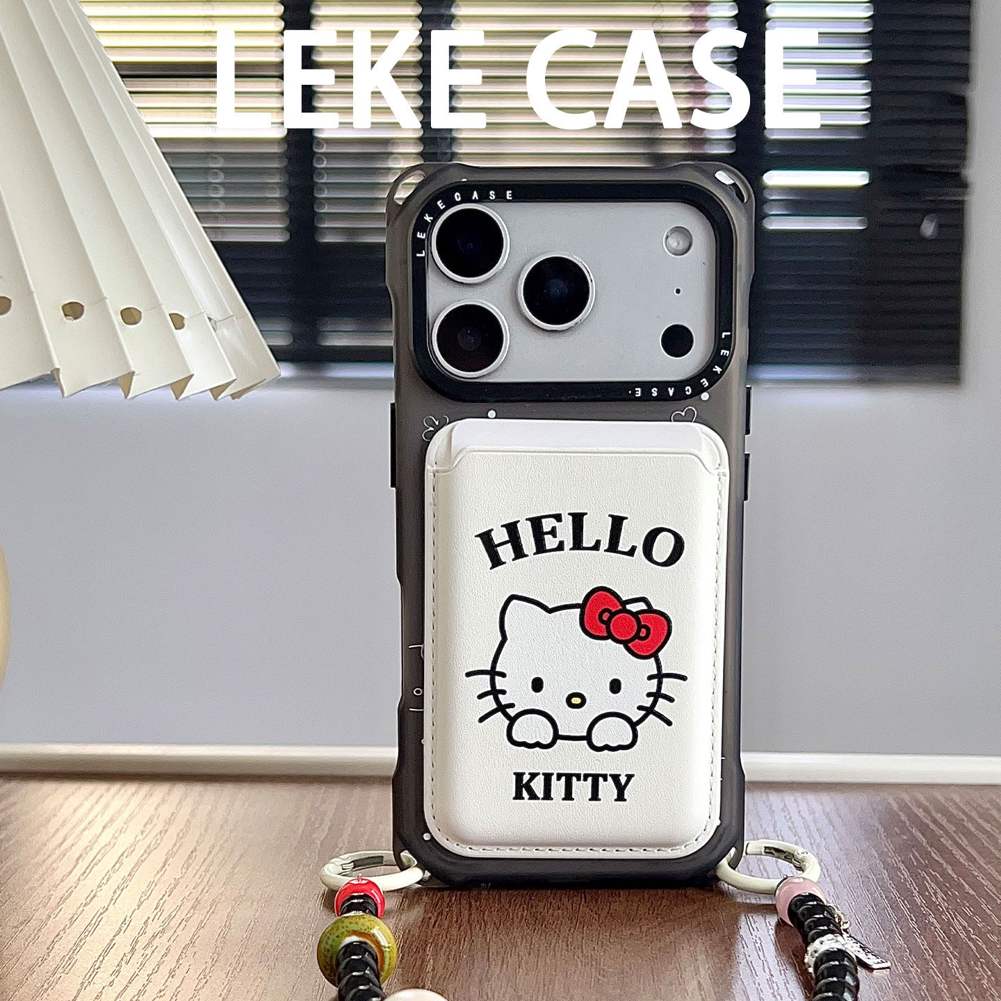 韩系蝴蝶结猫咪~适用苹果17pro手机壳带挂绳15手腕iphone16promax四角防摔14磁吸卡包12链条手提13挂链pura80