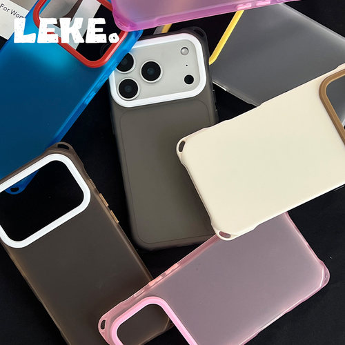 iphone17手机壳四角开孔防摔情侣