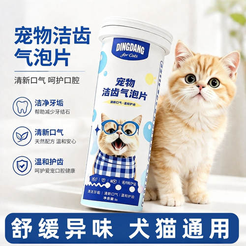 全网热销宠物洁牙泡腾片口腔清洁