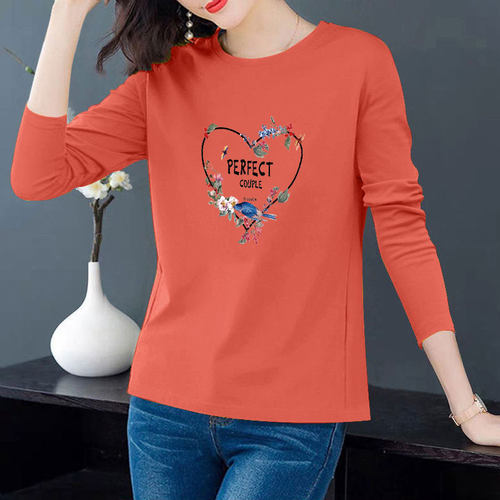 长袖韩版薄纯棉女显瘦百搭