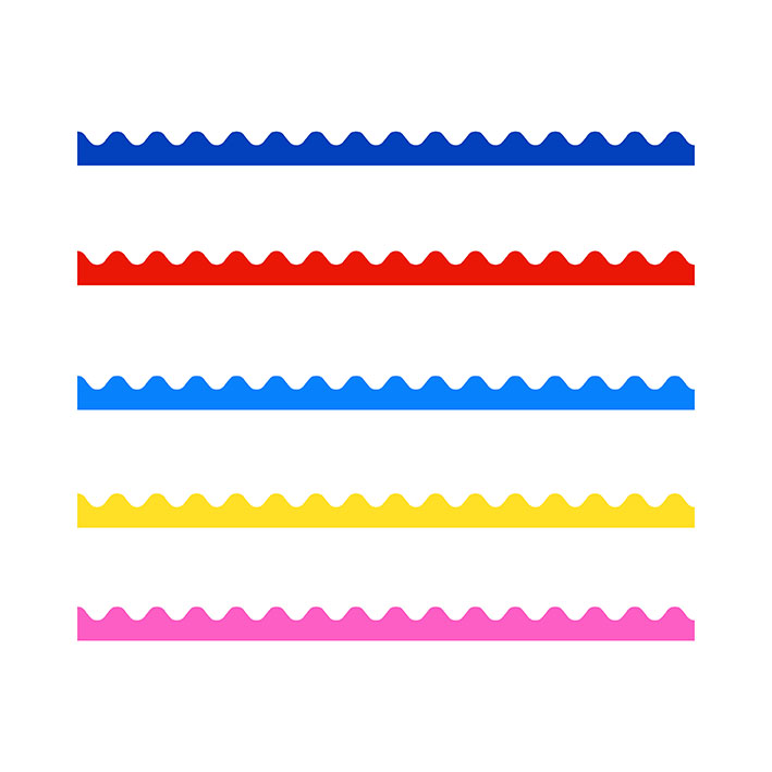 波浪花边 幼儿园环创手工材料主题墙布置相框照片墙背景墙宣传栏