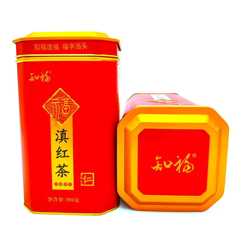 知福茶叶滇红茶云南红茶浓香型独立包装罐装200g