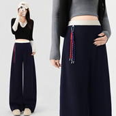 秋冬不勒肚宽松阔腿裤 大码 2025新款 春秋外穿休闲长裤 200斤 孕妇裤