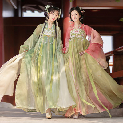 忆汉兮原创汉服女【春意】唐制刺绣对襟短衫汉元素齐胸日常春夏款