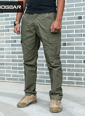 小钢蝎 BSR弹力多口袋战术男裤 防泼水工装耐磨防撕裂徒步登山裤