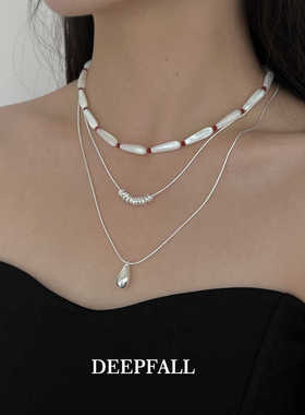 DEEPFALL纯银电话线项链