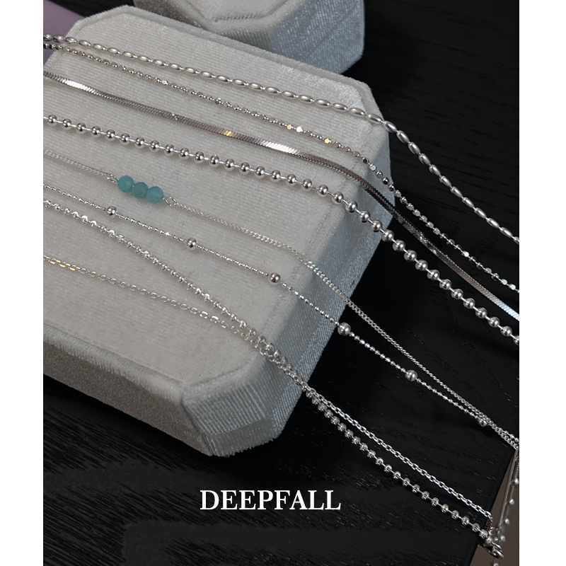 DEEPFALL【素链项链合集】s925纯银diy搭配项链素链纯银百搭款