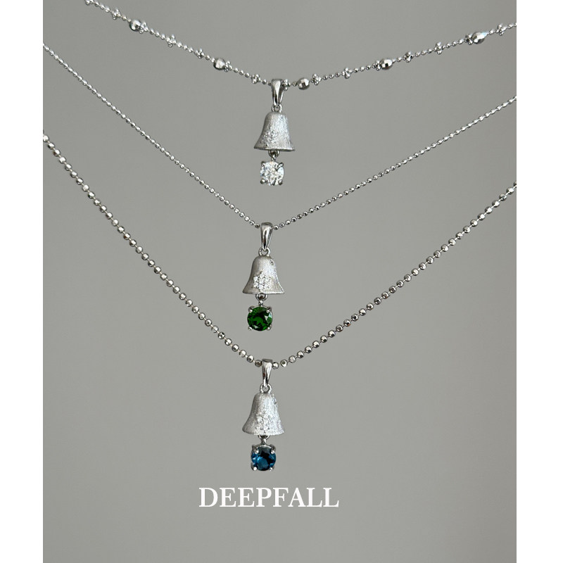 DEEPFALL【圣诞星光】S925纯银圣诞系列铃铛项链diy万能扣吊坠