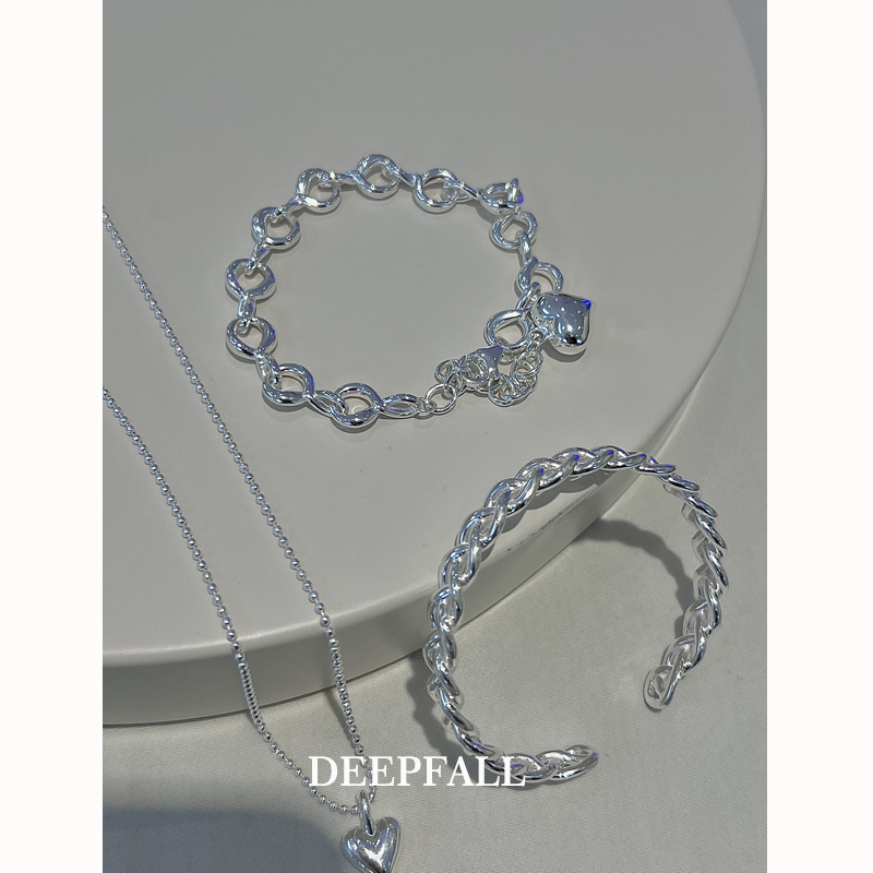 编织缠绕手环DEEPFALL纯银高级感