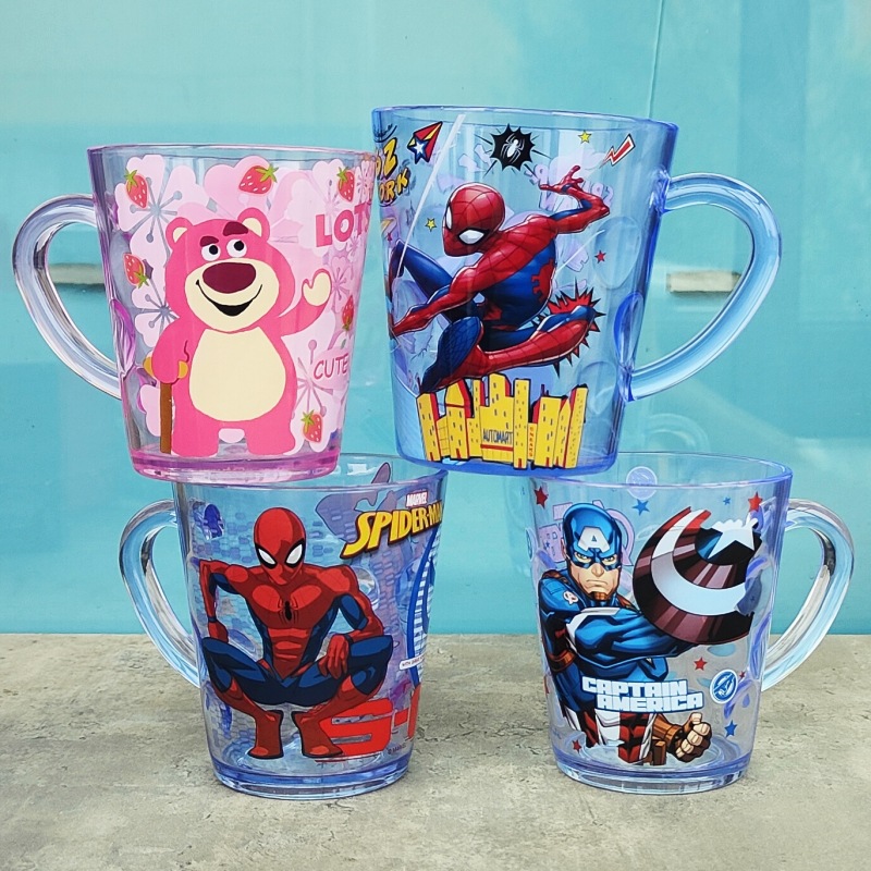 草莓熊蜘蛛侠儿童刷牙杯耐摔宝宝