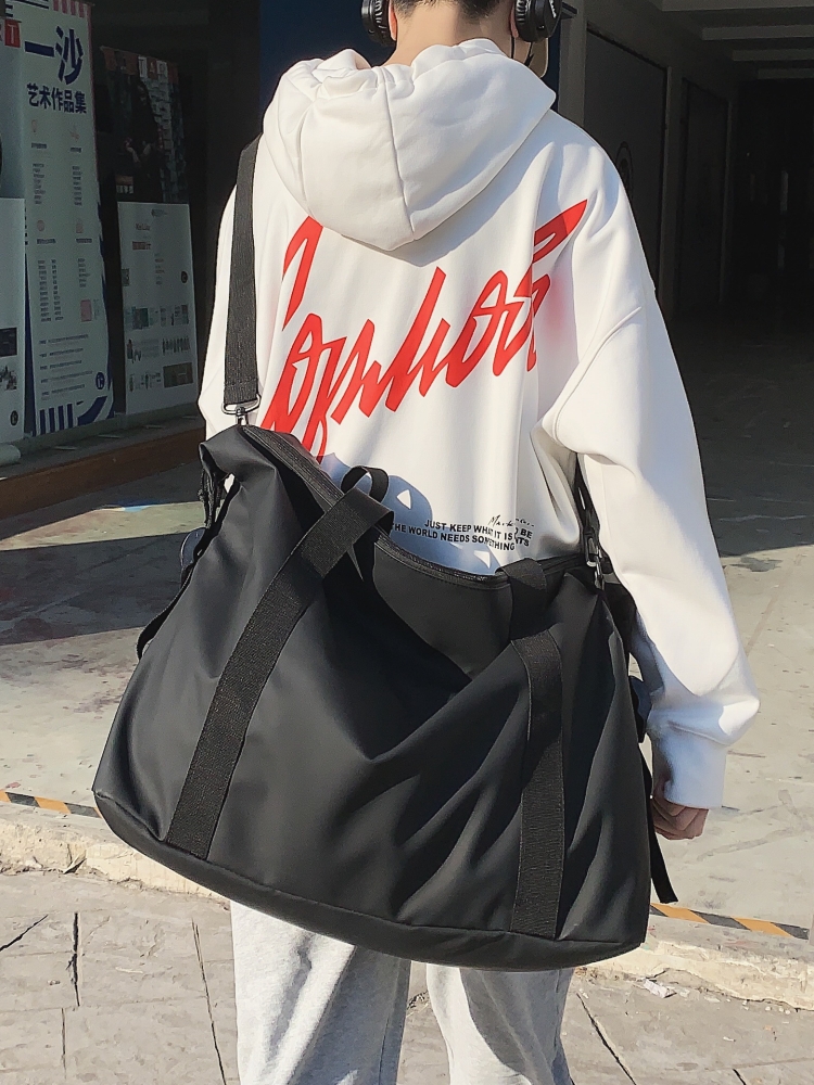 短途旅行包男出差大容量旅行袋潮牌休闲运动健身收纳包男女行李包