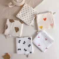 Caixing+маленькая точка+вишня+черная бабочка+любовь медведя 6 слой марля