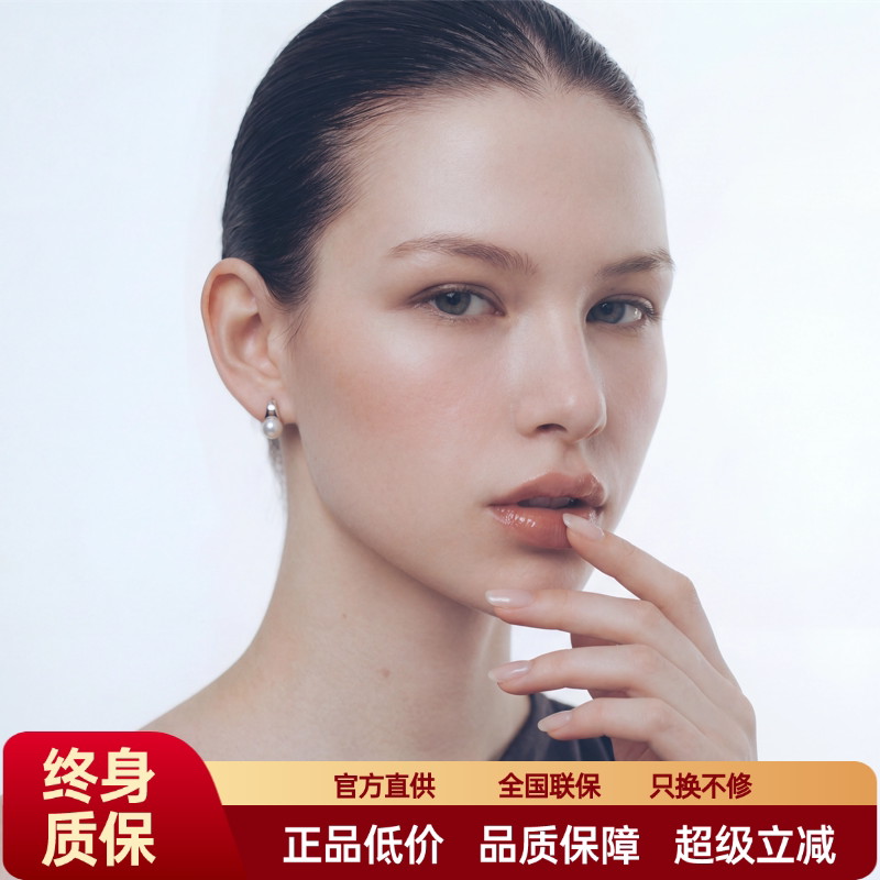 FataViams925纯银珍珠迷你D型气质高级感小众极简耳环耳圈耳饰女