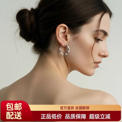 FataViamS925纯银碎银子珍珠高级感小众轻奢圈圈气质耳环耳饰女