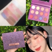 NYCEMAKEUP bóng mắt nữ hạt sequin mờ nghiền khoai tây lấp lánh mười hai màu kim cương tím ins siêu lửa mắt - Bóng mắt