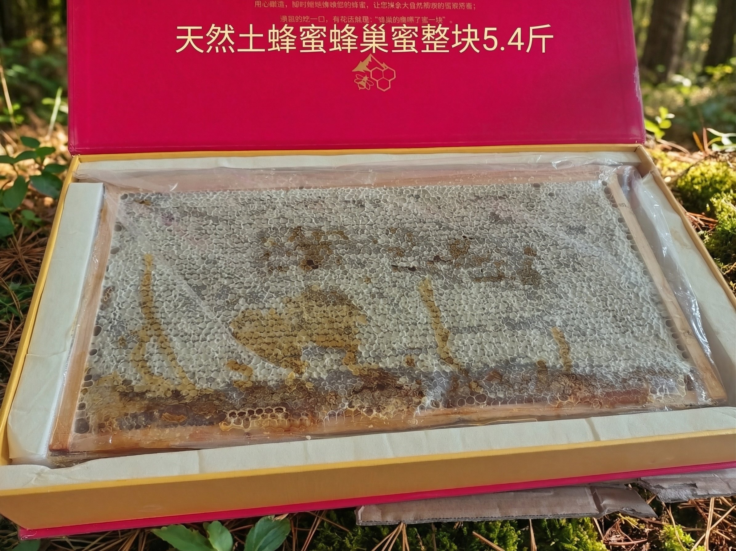 蜂巢蜜整块2700g土蜂蜜纯正天然野生蜂蜜农家自产百花蜜可嚼着吃