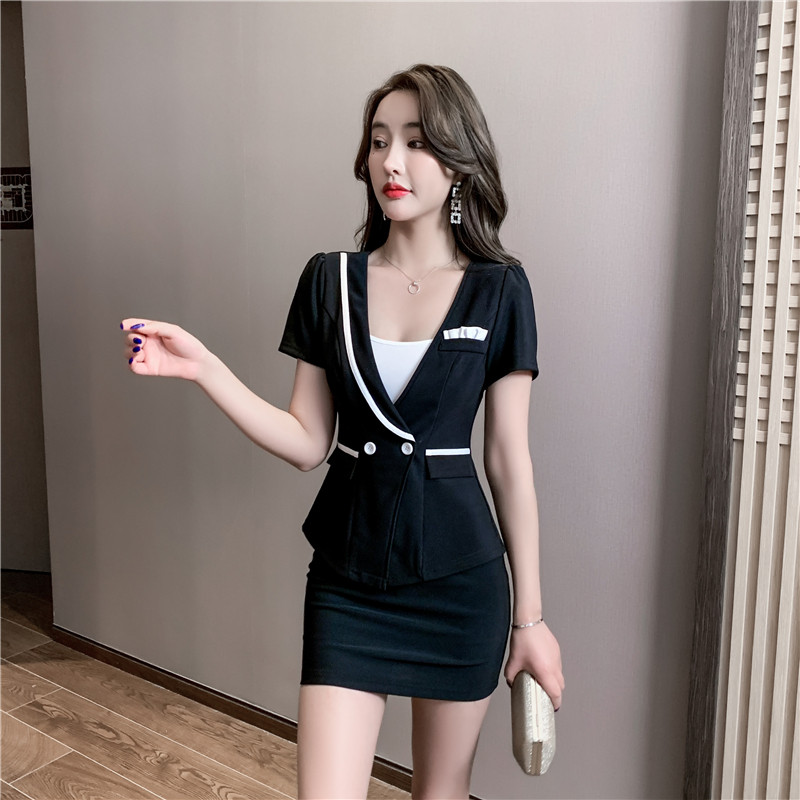 足浴足疗技师工作服2022新款空姐制服酒店服务员沐足按摩会所套装