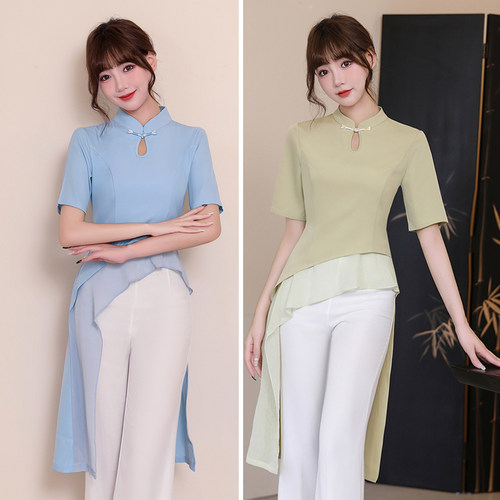 养生按摩工衣足浴技师工作服
