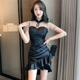 养生保健按摩技师足浴连衣裙夜店女装浴场桑拿工作服夜场上班衣服