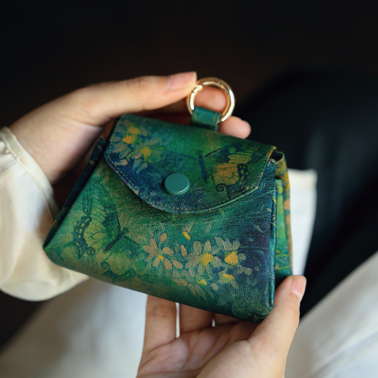 双姊妹原创香云纱首饰包零钱钥匙卡包耳机口红包外挂收纳小包三层,箱包皮具/热销女包/男包,钱包,淘宝优惠券,粉丝福利购,淘宝优惠卷