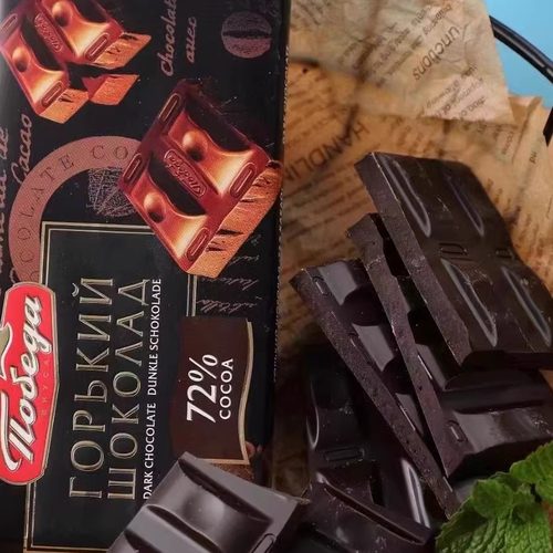 进口胜利黑巧克力72%90%纯可可