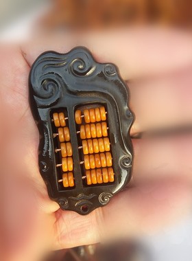 牛角如意算盘防小人随身配饰吊坠