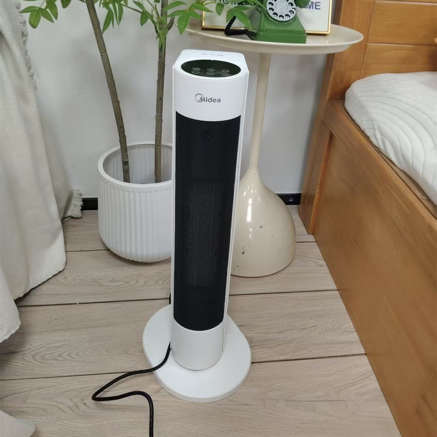 美的取暖器暖风机家用冷暖两用电暖气卧室客厅热暖器办公室电暖气