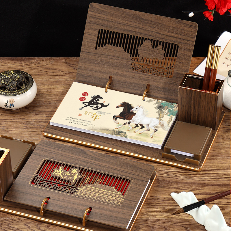 台历2025年定制商务多功能周日历