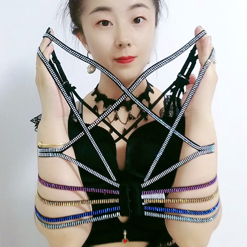 烫钻小胸文胸无钢托亮钻美背加厚