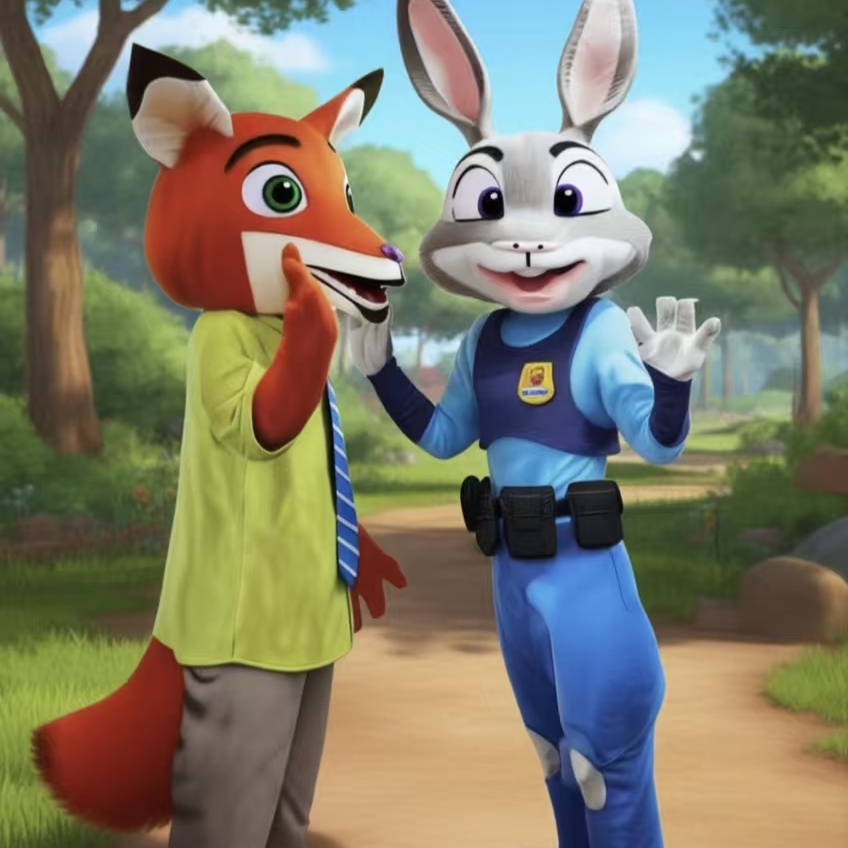 疯狂动物城狐狸尼克兔子朱迪