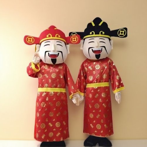 财神爷人偶服装卡通成人新年人偶