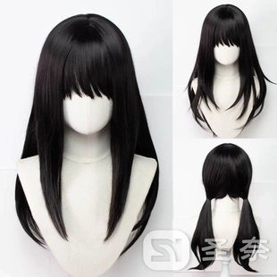 【圣奈】三鹰朝 电锯人 战争与恶魔 cos假发 日常版型 重量:330g