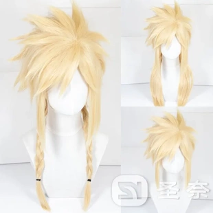 【圣奈】 克劳德女装 最终幻想7 FF7 造型款cos假发 重量:227g