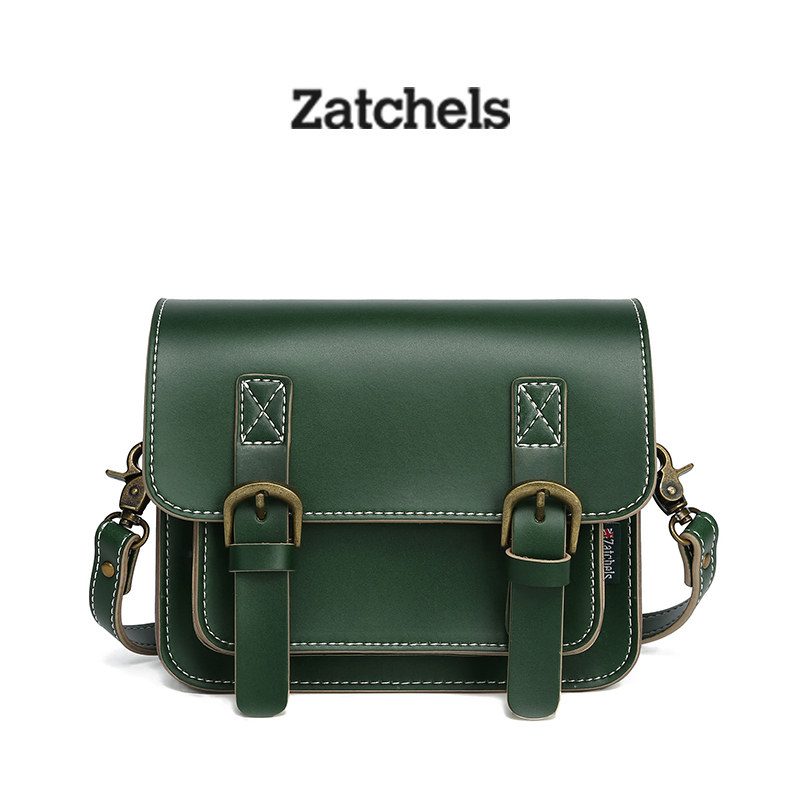 剑桥包包zatchels复古时尚纯牛皮手工邮差包单肩斜挎包女包包春夏