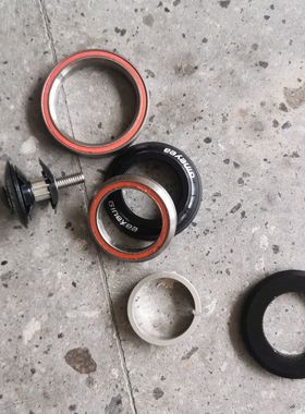 gineyea 1.5寸培林碗组锥形管41.8*52mm 轴承自行车车头碗