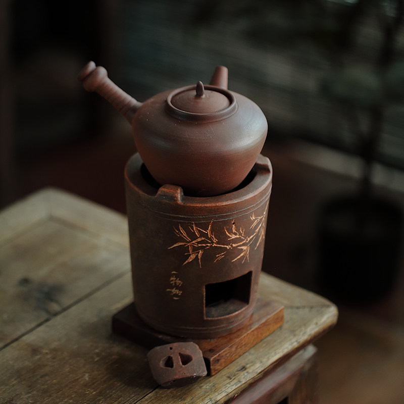 手刻潮源炉古朴炉潮州炭炉泥炉碳炉煮茶壶潮州古城全手工复古茶炉,餐饮具,煮茶炉,淘宝优惠券,粉丝福利购,淘宝优惠卷