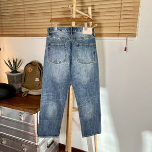 日系牛仔裤复古牛仔裤文艺男裤摇滚机车牛仔裤秋冬春赤耳休闲潮裤