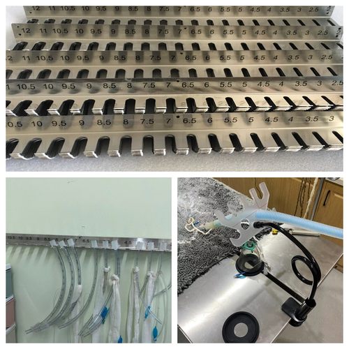 不锈钢加厚宠物气管插管收纳支架