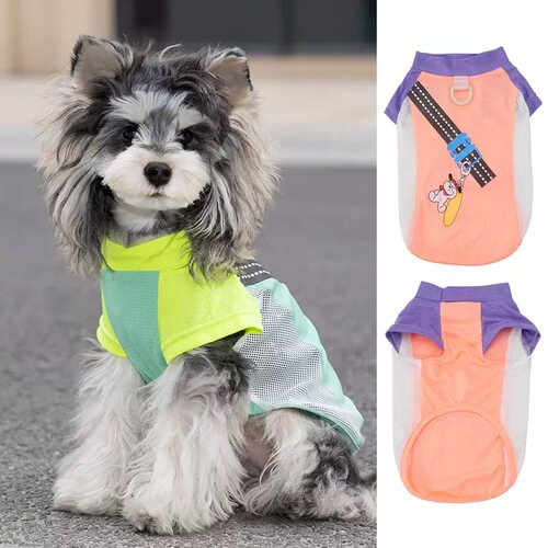 26春夏！DB小狗狗透气背心 比熊马甲泰迪背心雪纳瑞T恤博美防晒