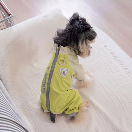 26春夏！DB软壳户外运动服 雪纳瑞四腿外出衣服比熊反光夜视四脚