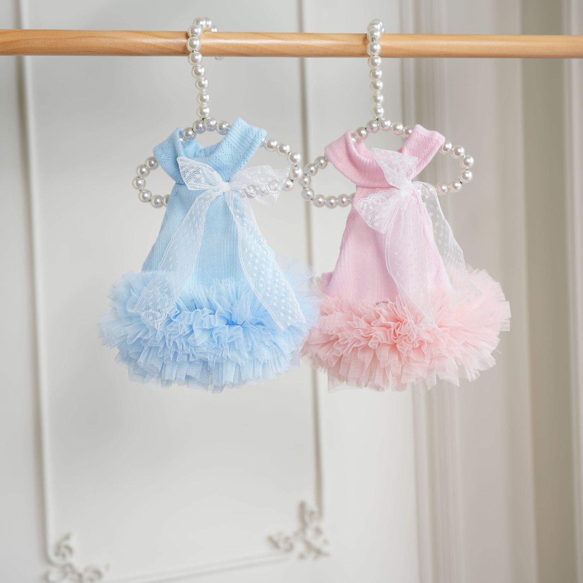 26春夏新品！棒棒糖de软软挂脖礼服裙 比熊针织连衣裙约克夏礼服