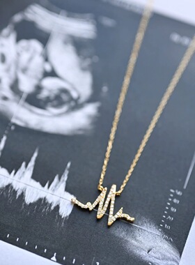 宝宝彩超心电图定制项链