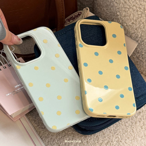 小清新波点苹果17手机壳iphone18pro max适用1613简约ins风15
